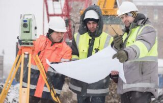 winter construction site cleaning