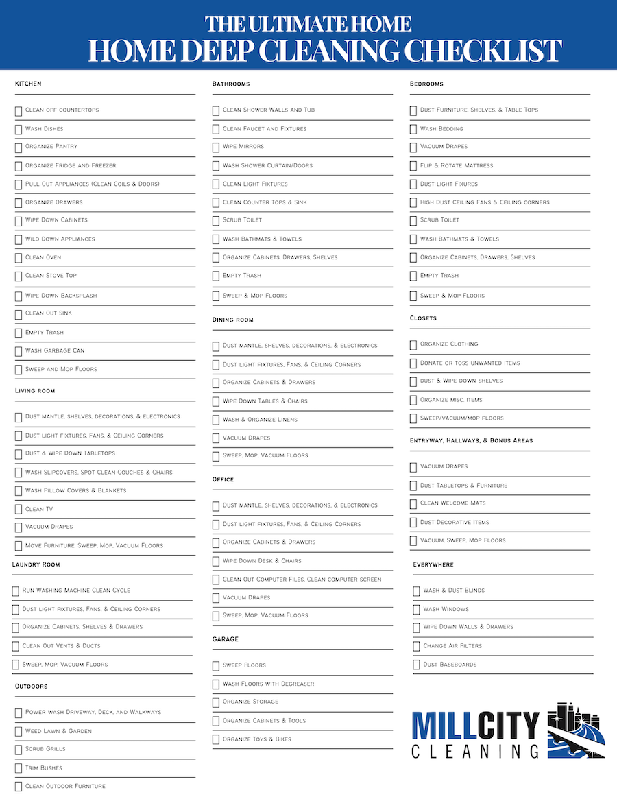The Ultimate Home Deep Cleaning Checklist: Free Printable 1 deep-cleaning-checklist-free-printable